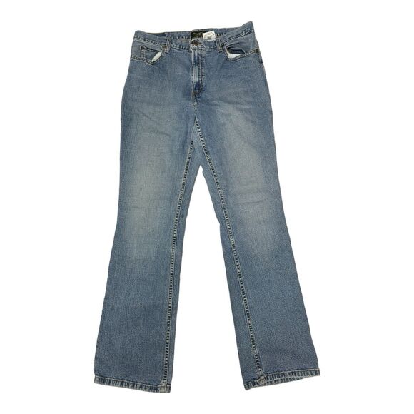 Eddie Bauer Y2K Jeans Womens 12 Blue Boyfriend Fit MidRise Medium Wash Baumwolle - Picture 1 of 16